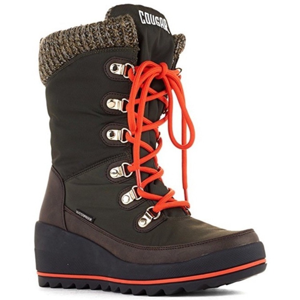 Cougar Womens Layne Hidden Wedge Waterproof Boots Lined Sz‎ 8M